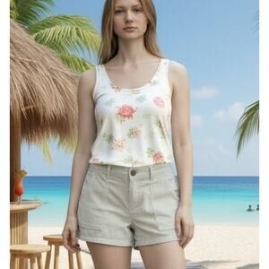 Birdwell Beach Britches Corduroy Short Shorts Summer USA Women's 10 Boho Beige